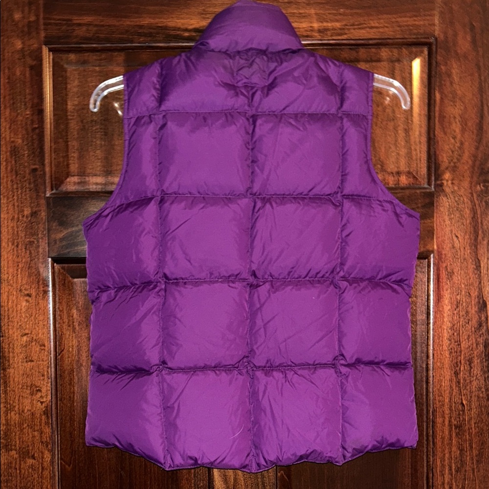 Lands' End Vibrant Purple Puffer Down Vest - Picture 2 of 5